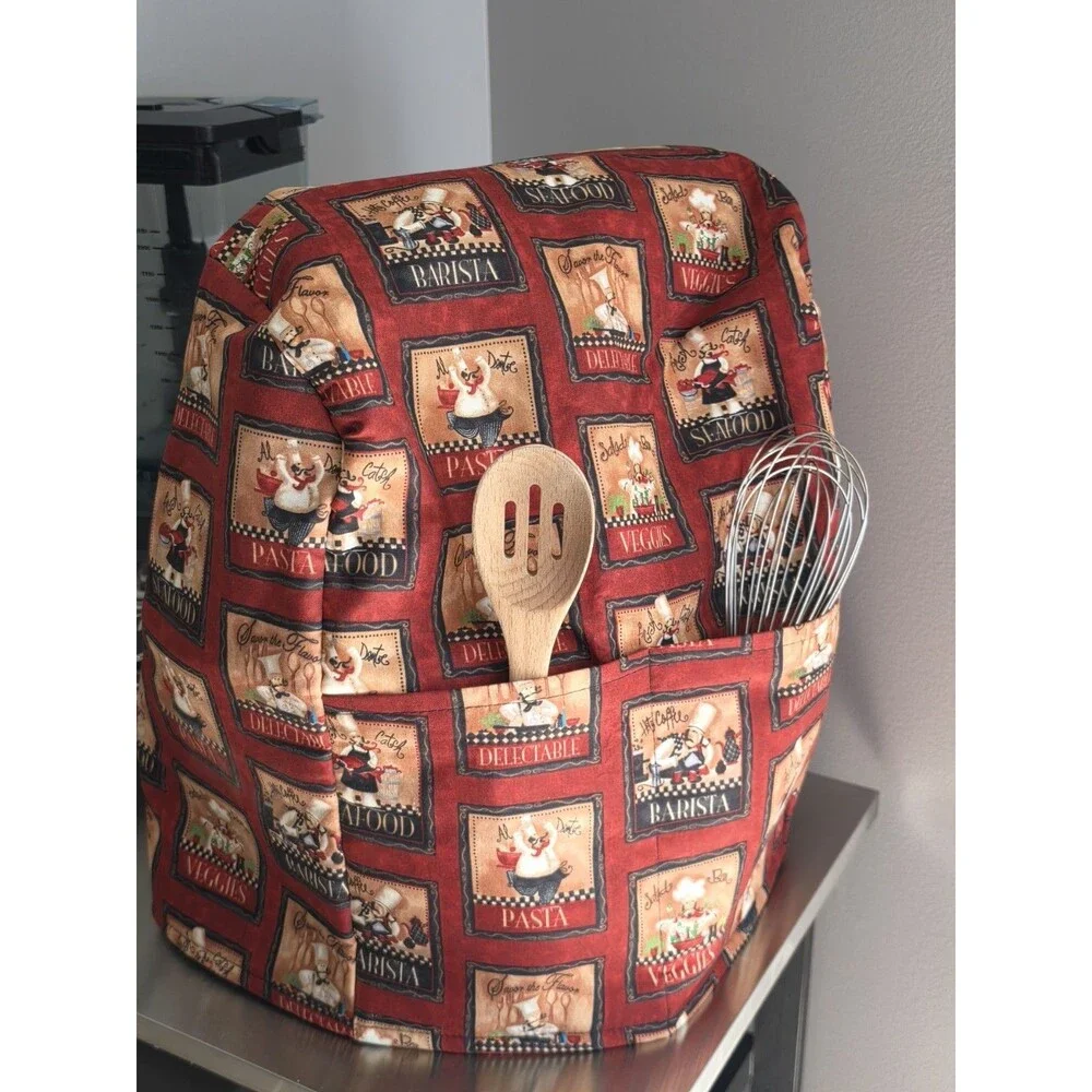Cotton Cover Compatible with Kitchenaid Stand Mixer with 2 storage Pockets